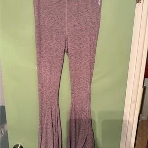 Free people movement  Ribbed Flare Pants in Purple